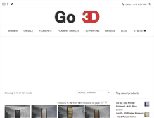Tablet Screenshot of go3d.com.au